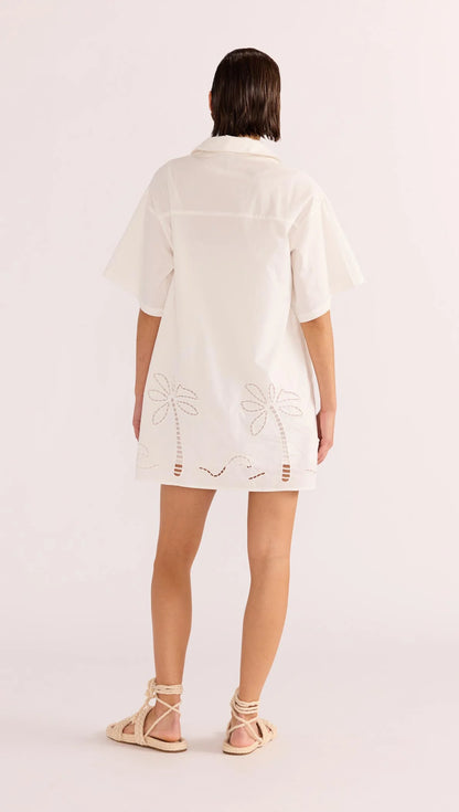 Romina Broderie Shirt Dress