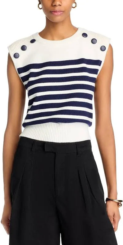 Ivory Stripe Top