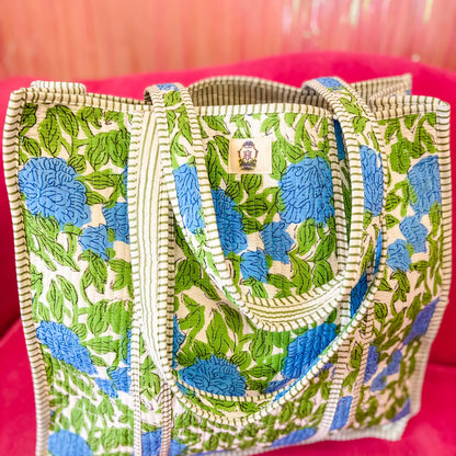 Charleston Large Quilted Tote Bag