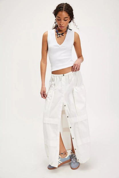 Eloise Maxi Skirt / Clean Ivory