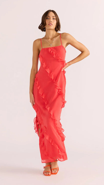 Venus Ruffle Maxi Dress