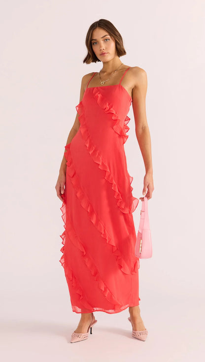 Venus Ruffle Maxi Dress