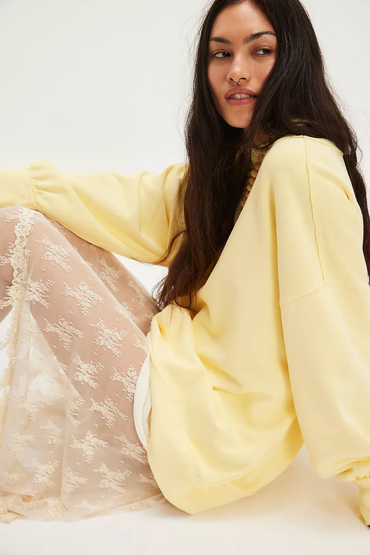 We The Free Palm Springs Pullover / Banana Cream