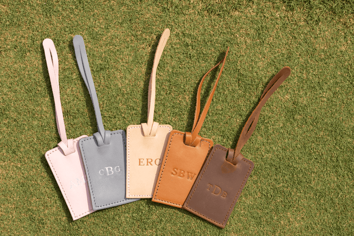 Jon Hart Bag Tag | Blush Leather