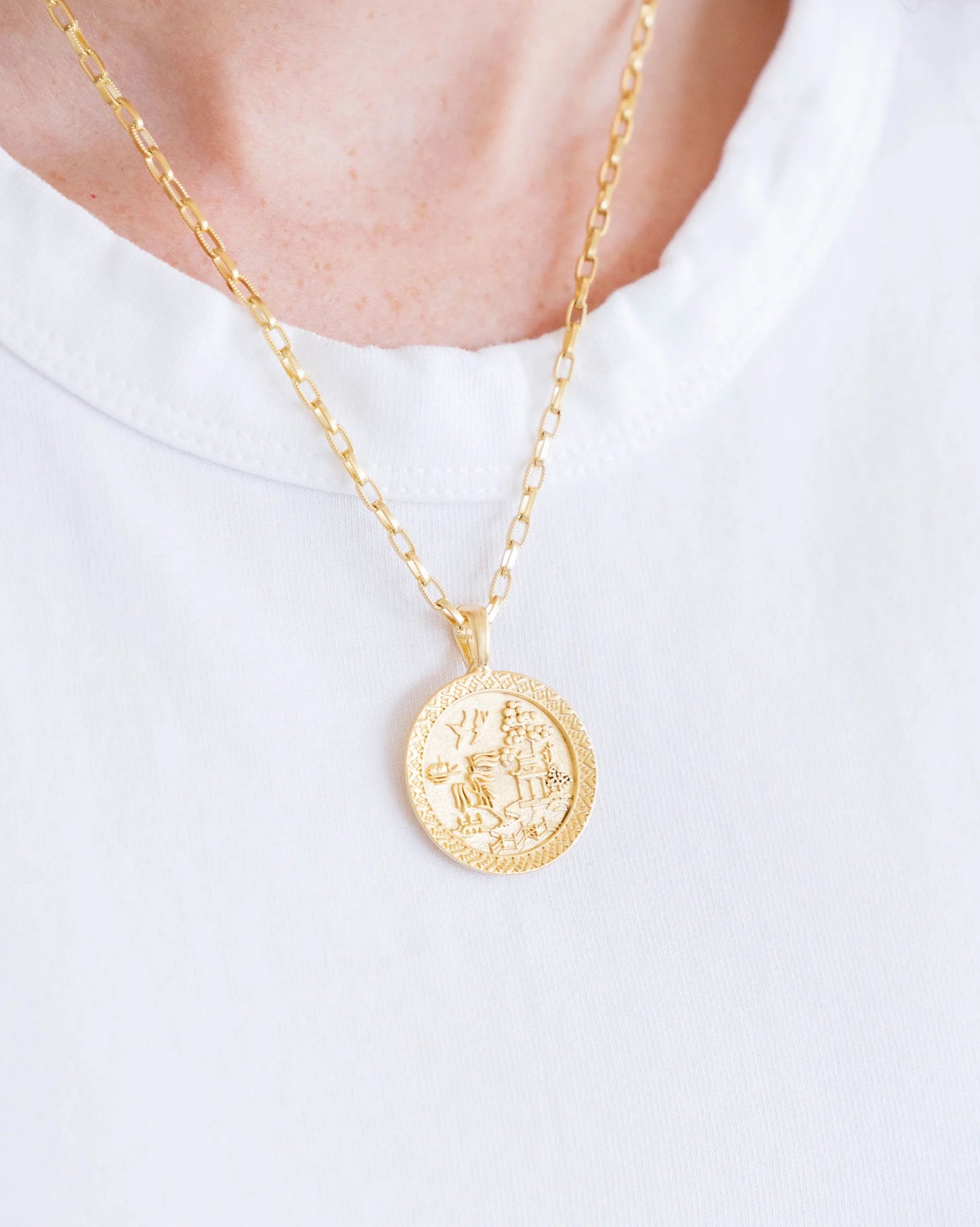 Blue Willow Cable Necklace*