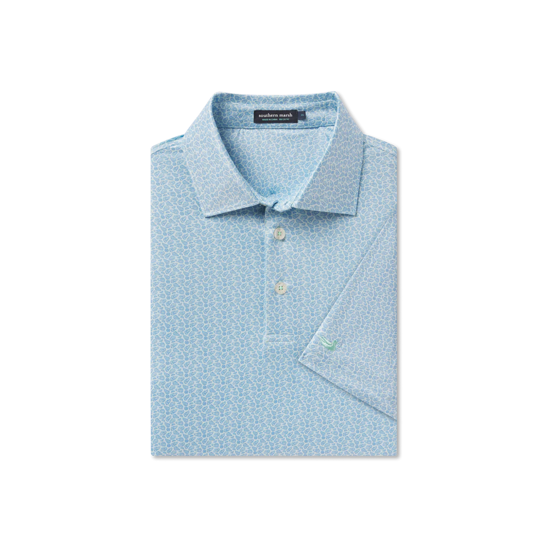 Flyline Performance Polo - Oysters & Lemon