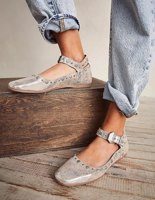 Mystic Mary Jane Flats - Champagne