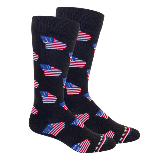 Brown Dog Socks | Georgia USA - Navy