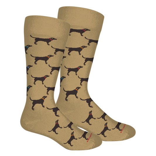 Brown Dog Socks | Labs - Khaki