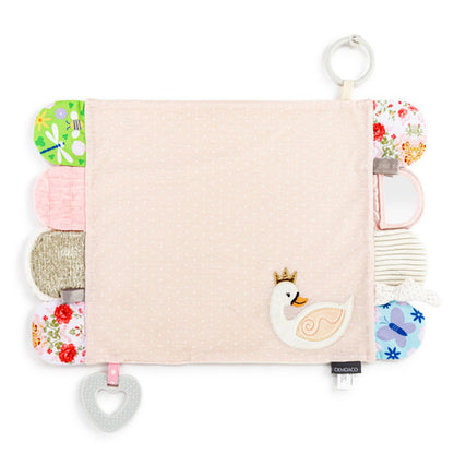 Pink Swan Activity Blankie