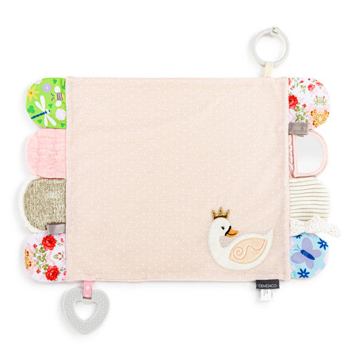 Pink Swan Activity Blankie