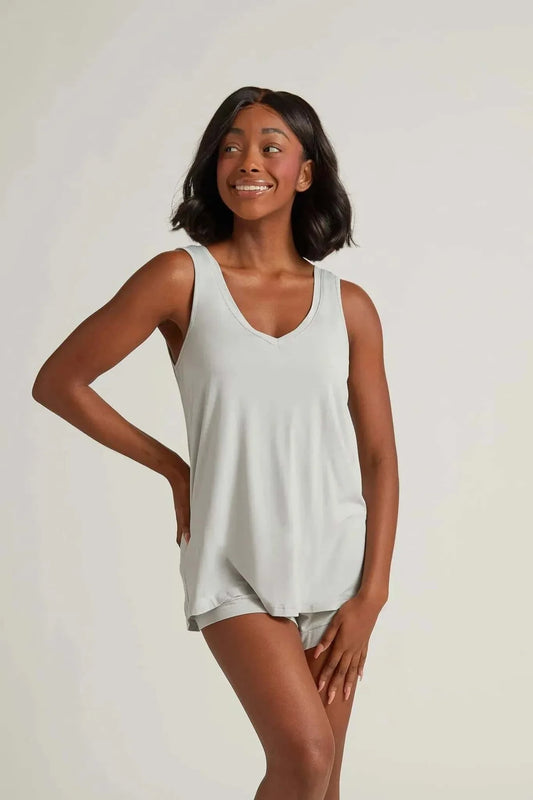 Double V-Neck Tank