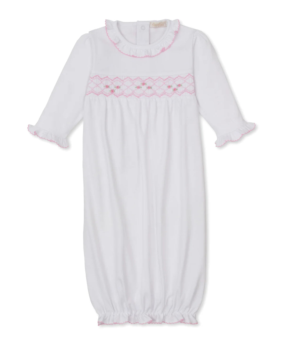 Pink Hand Emb. Smocked Sack