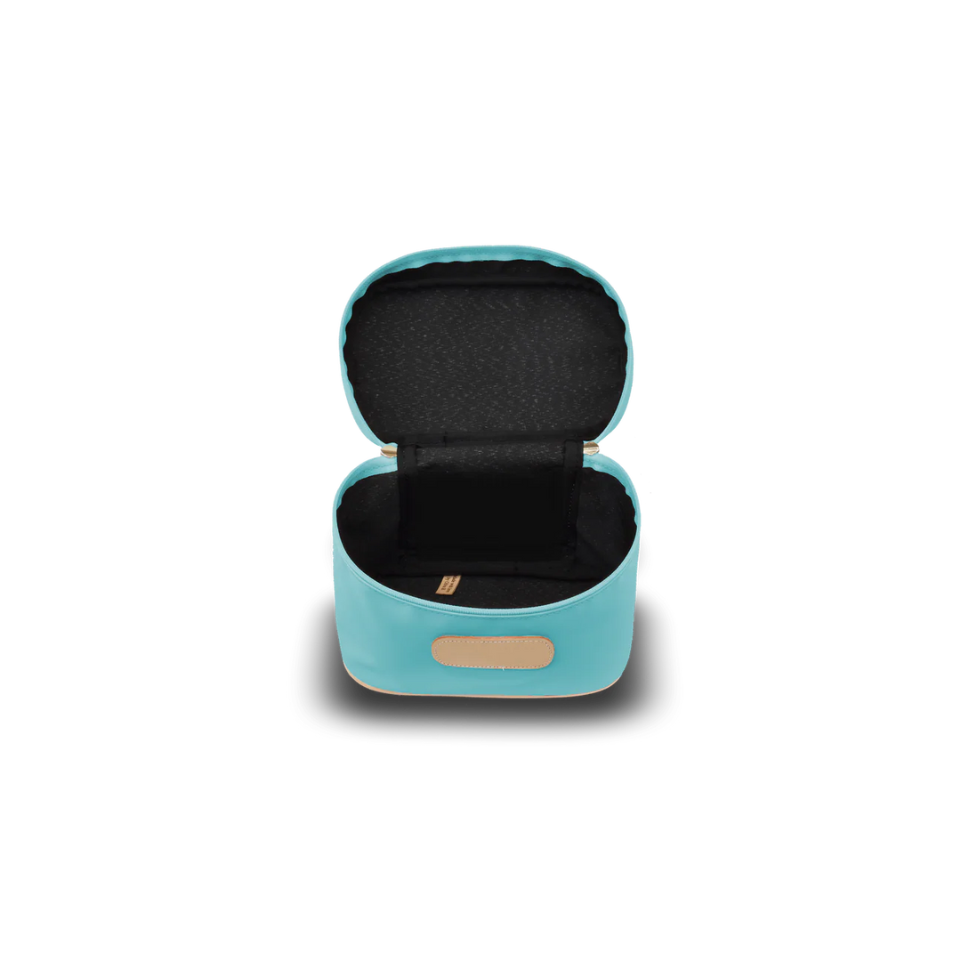 Jon Hart Makeup Case | Ocean Blue Coated Canvas