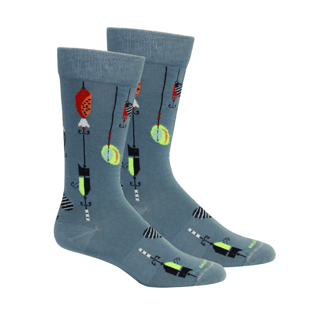 Brown Dog Socks | Lured - Bluestone