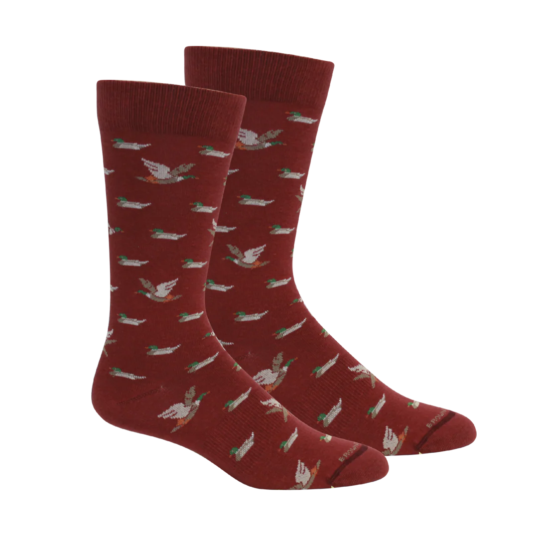 Brown Dog Socks | Belhaven - Tibet Red