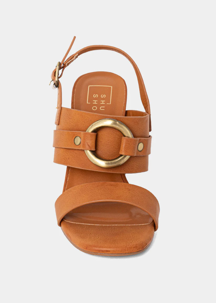 Hannah Block Heel - Camel