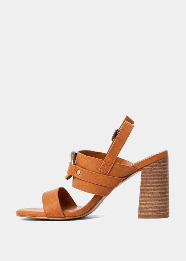 Hannah Block Heel - Camel