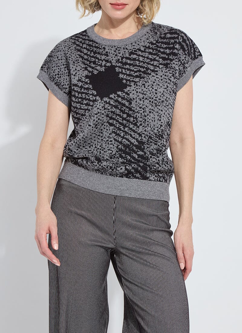 Germaine Pullover Sweater / Lurex Diagonal