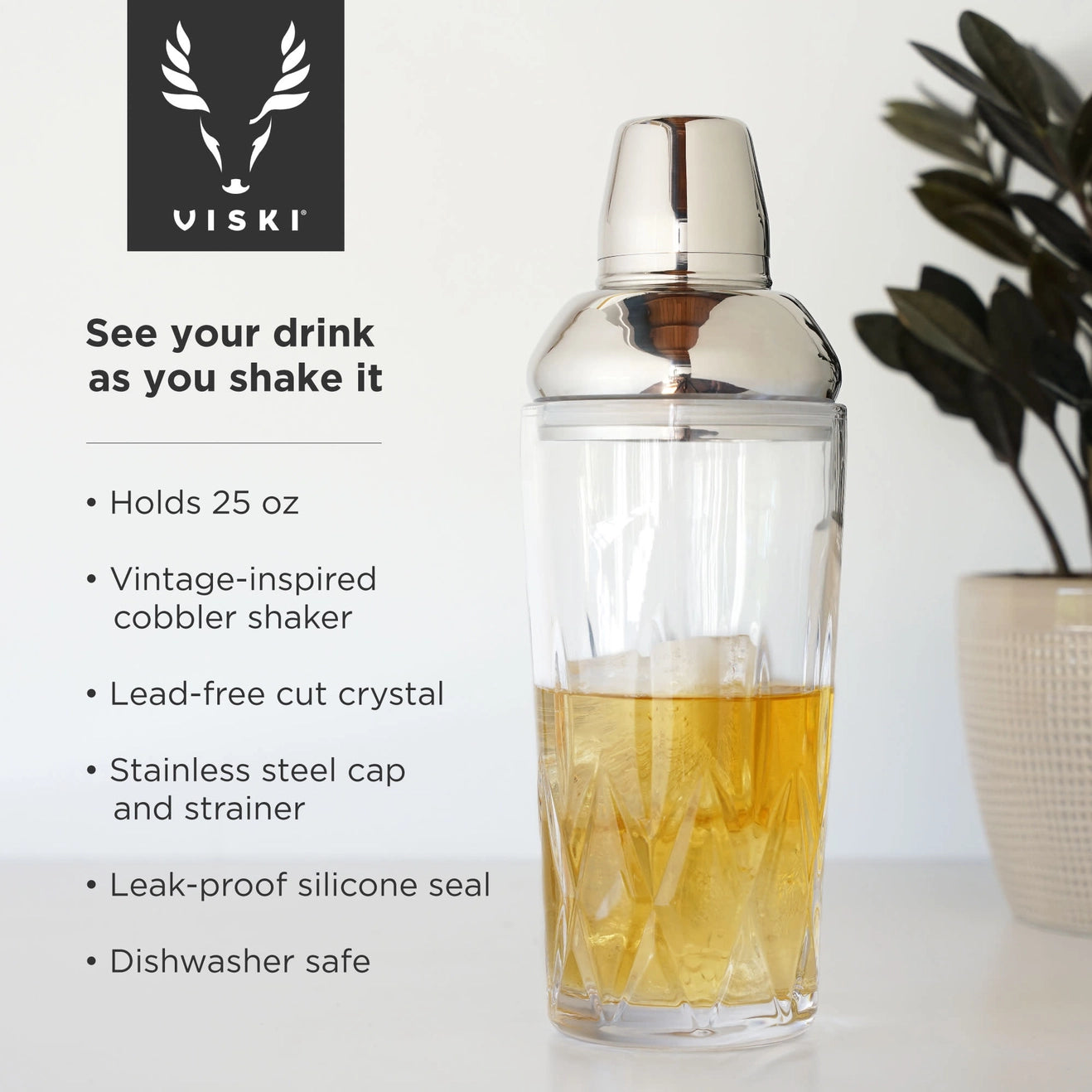 Crystal Cocktail Shaker