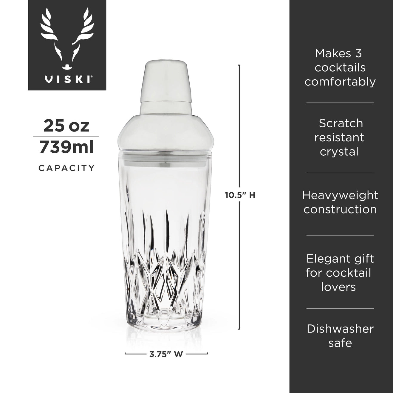 Crystal Cocktail Shaker