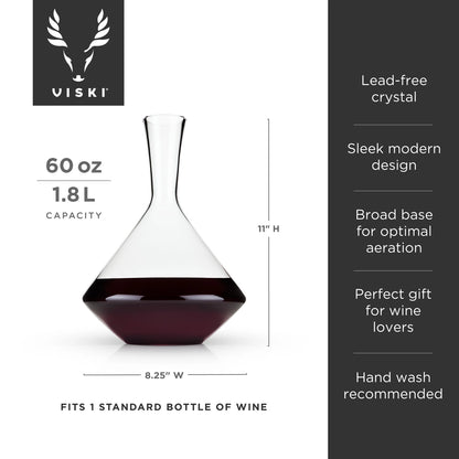 Angled Crystal Wine Decanter