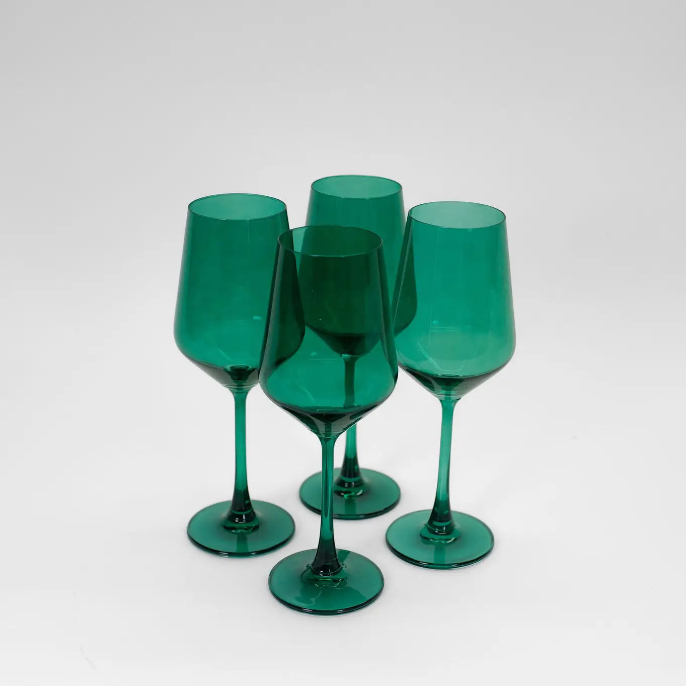 Emerald Green Wine Glass