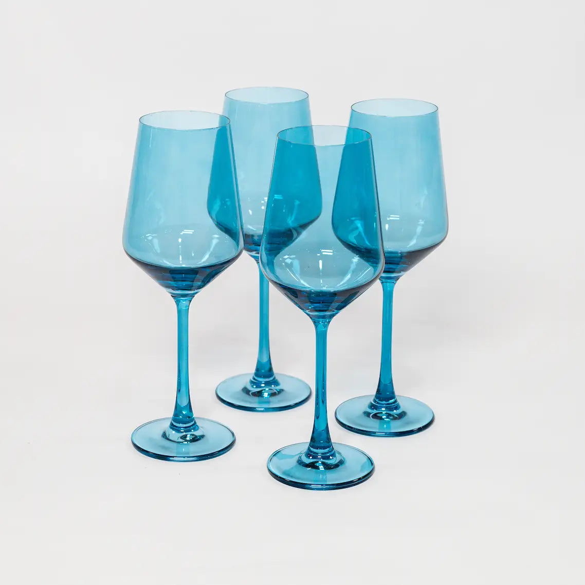Blue Lagoon Wine Glass