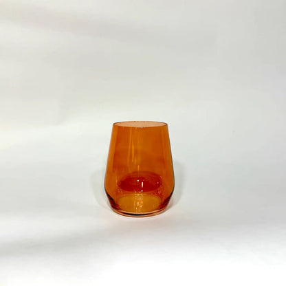 Aperol Orange Stemless Wine Glass