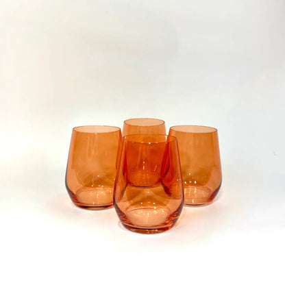 Aperol Orange Stemless Wine Glass
