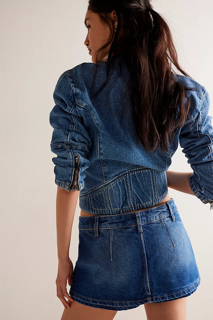Galivanting Skort in Blue Rebel