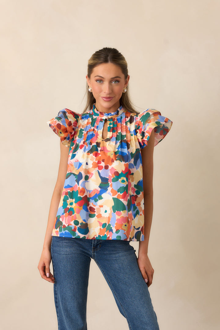 Sara Beth Top / Wildflower Whirl