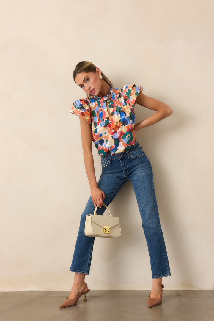 Sara Beth Top / Wildflower Whirl