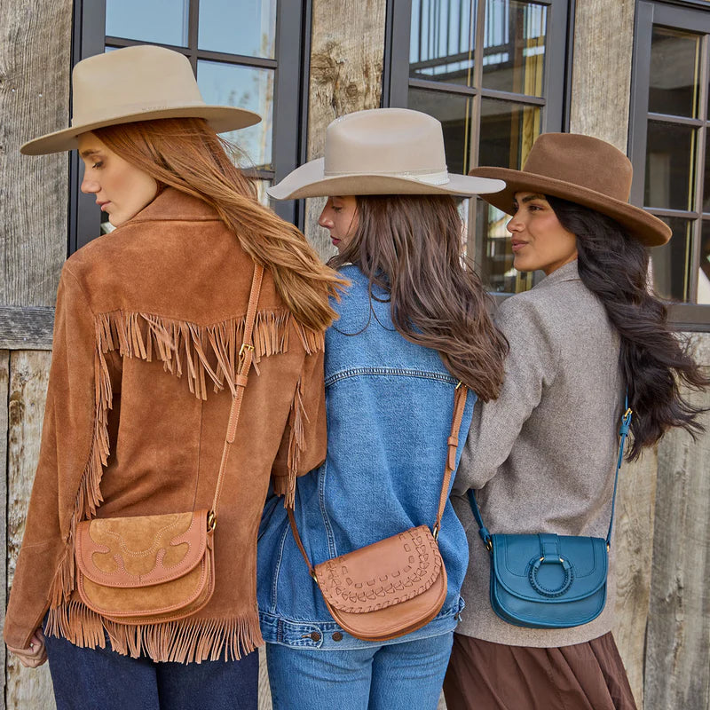 Kiva Small Crossbody Peacock Feather