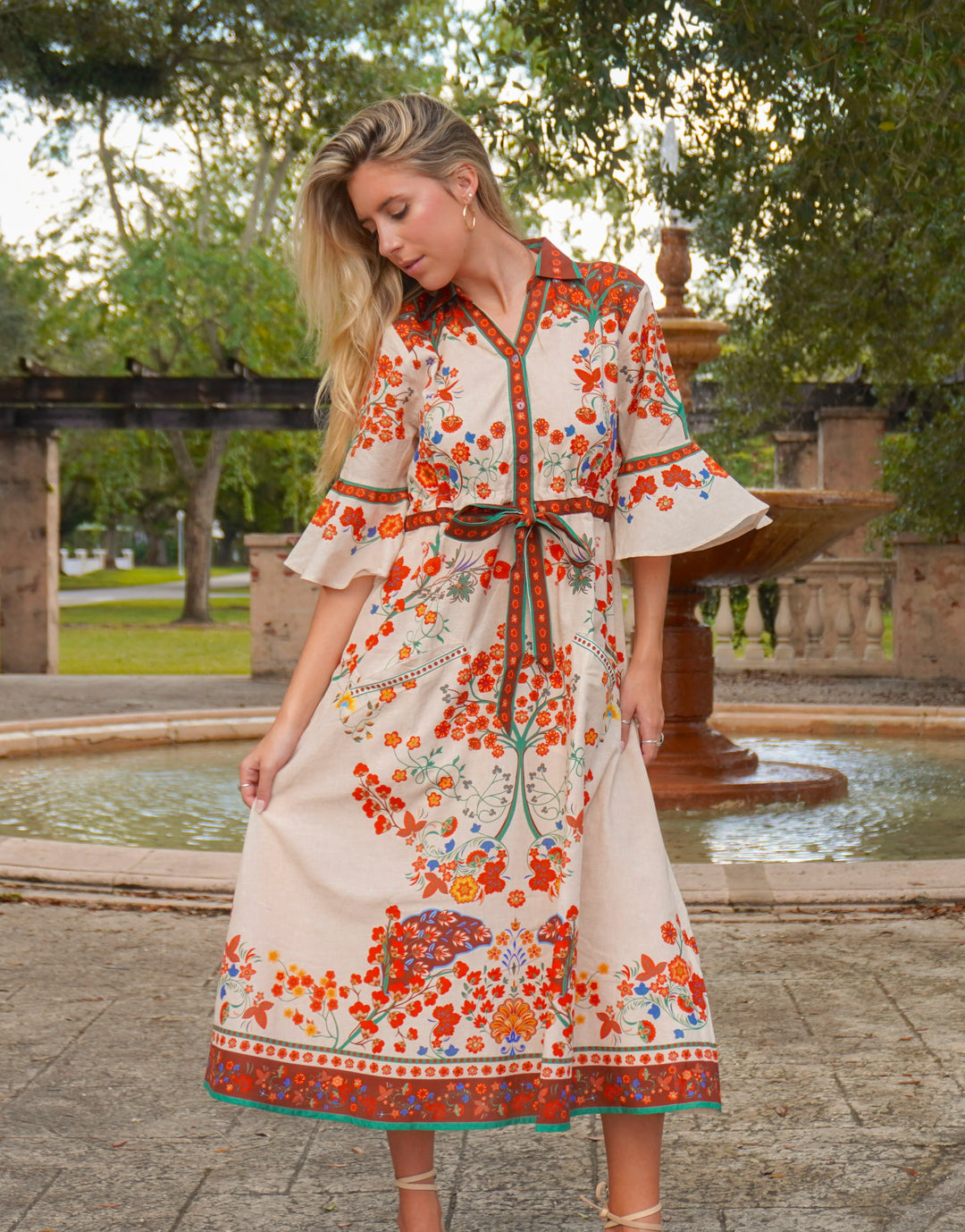 Cape Midi | Woodland Tan