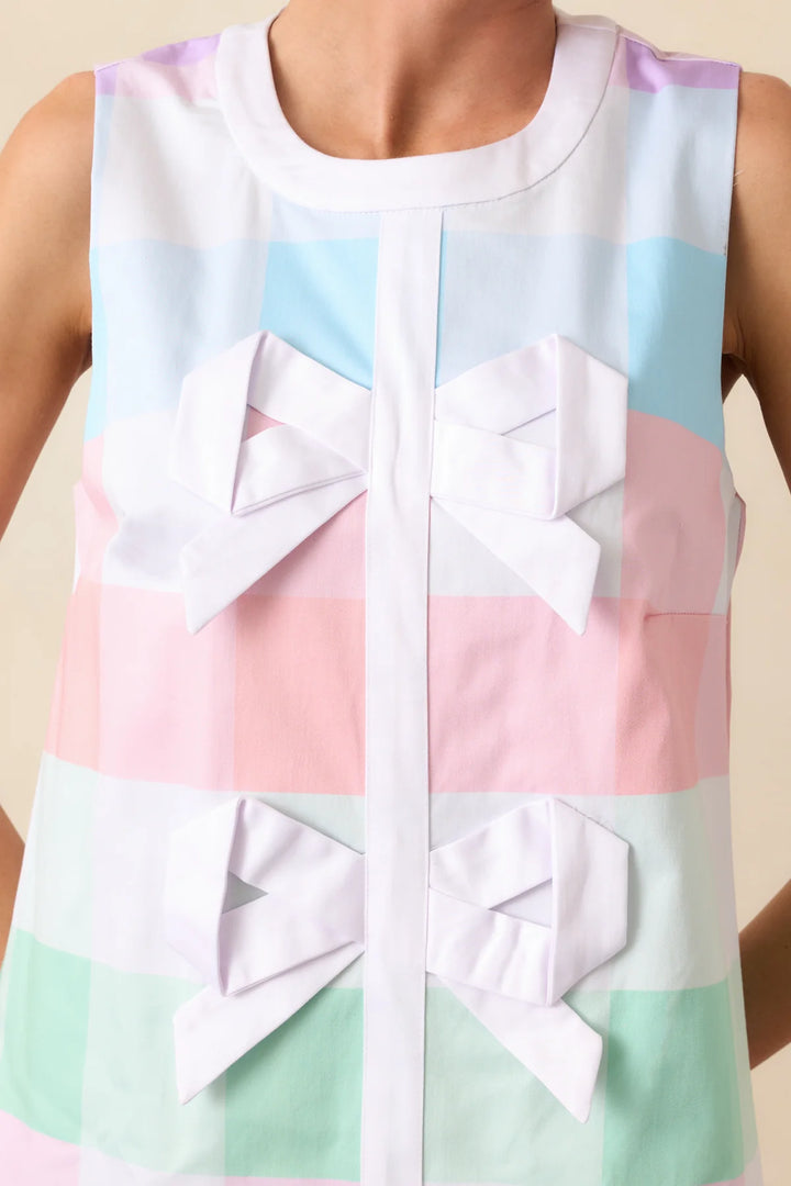 Prescott Easter Soirée Plaid Shift Dress