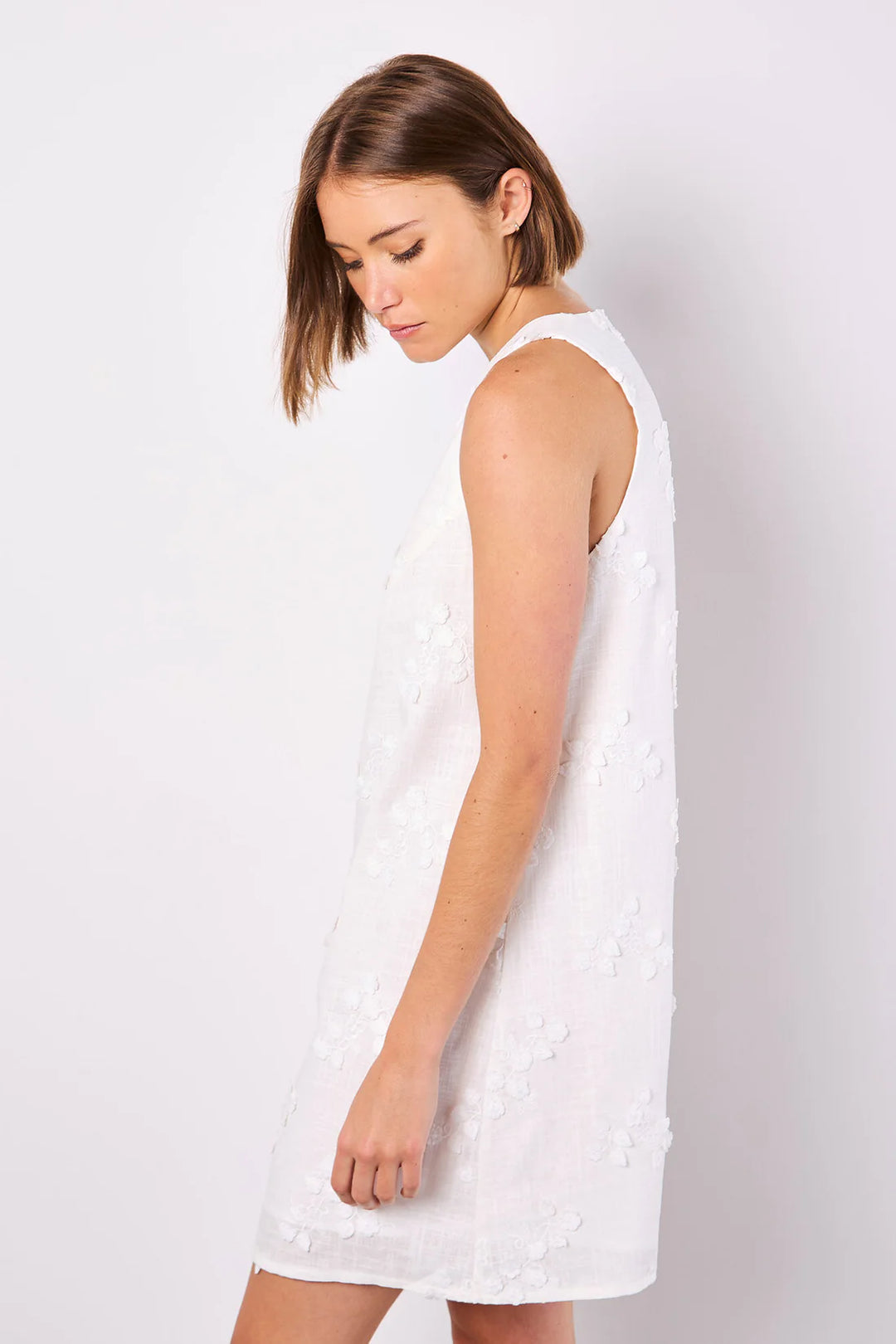 Floral Embroidered Shift Dress