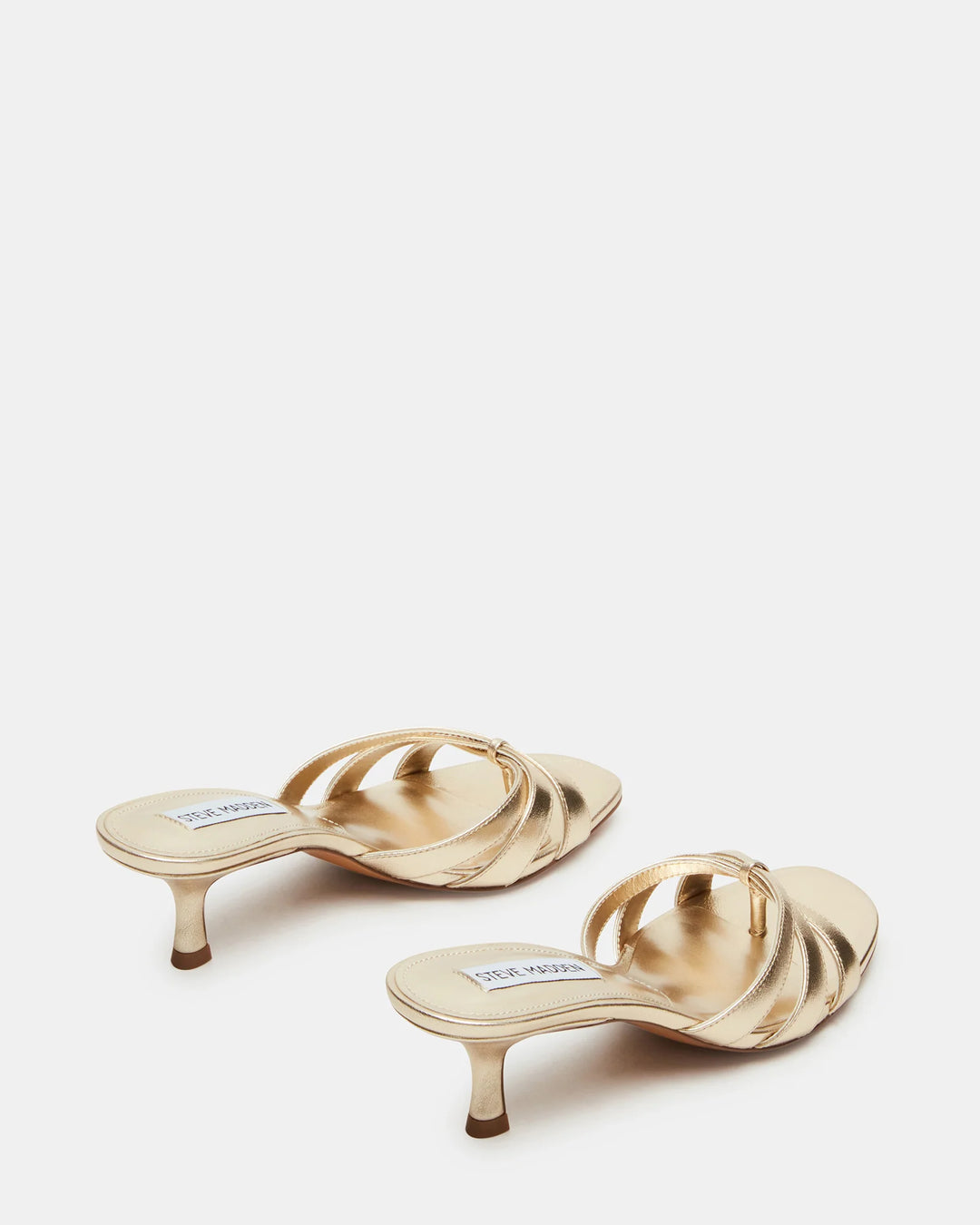 Cary Gold Leather Heels