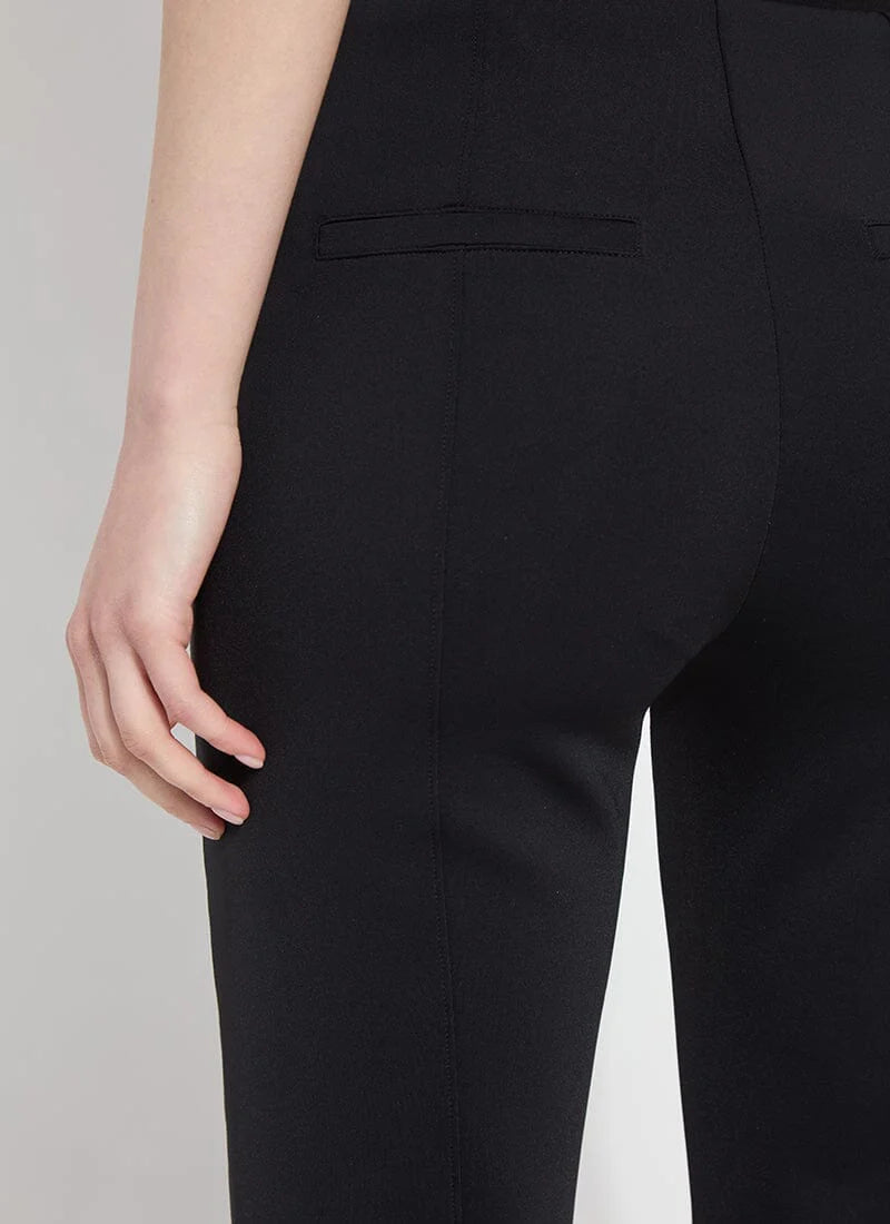 Spencer High Waist Neoprene Trouser Black