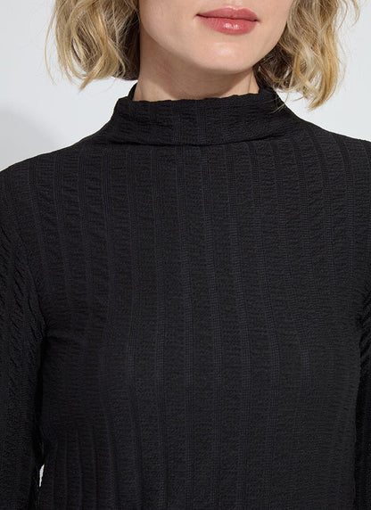 Isaura Funnel Neck Smocked Top