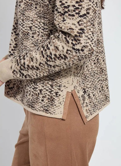 Declan Mock Neck Jacquard Sweater