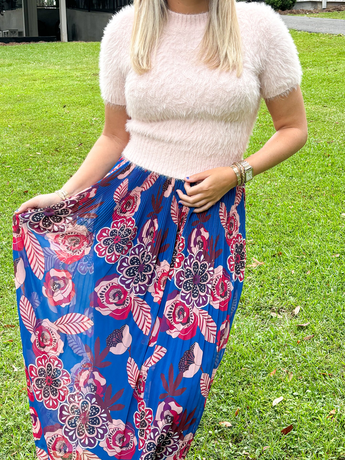 Ellie Skirt Sapphire Bloom *