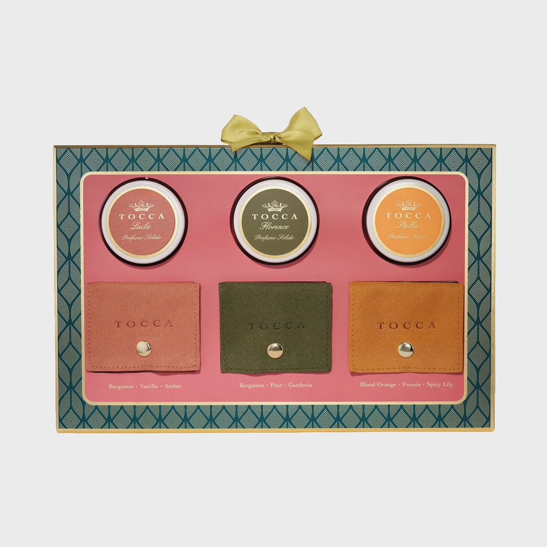 Tocca Wonders Collection Solid Perfume &amp; Pouch Set of 3