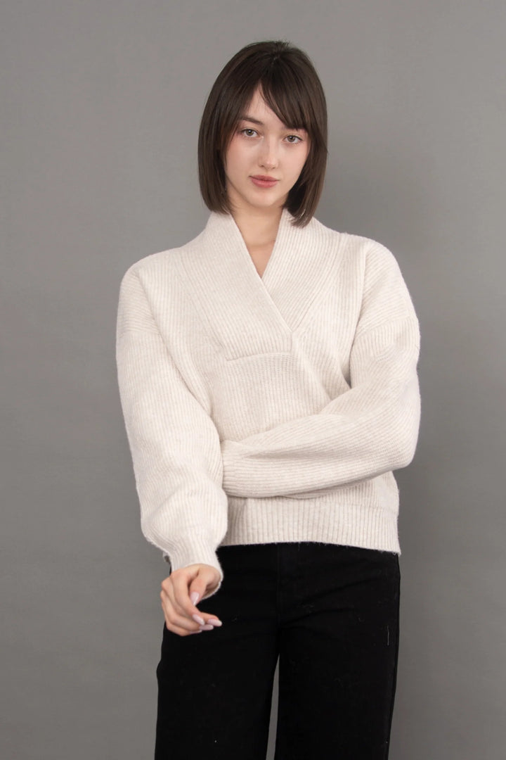 Quinlan Long Sleeve Shawl Neck