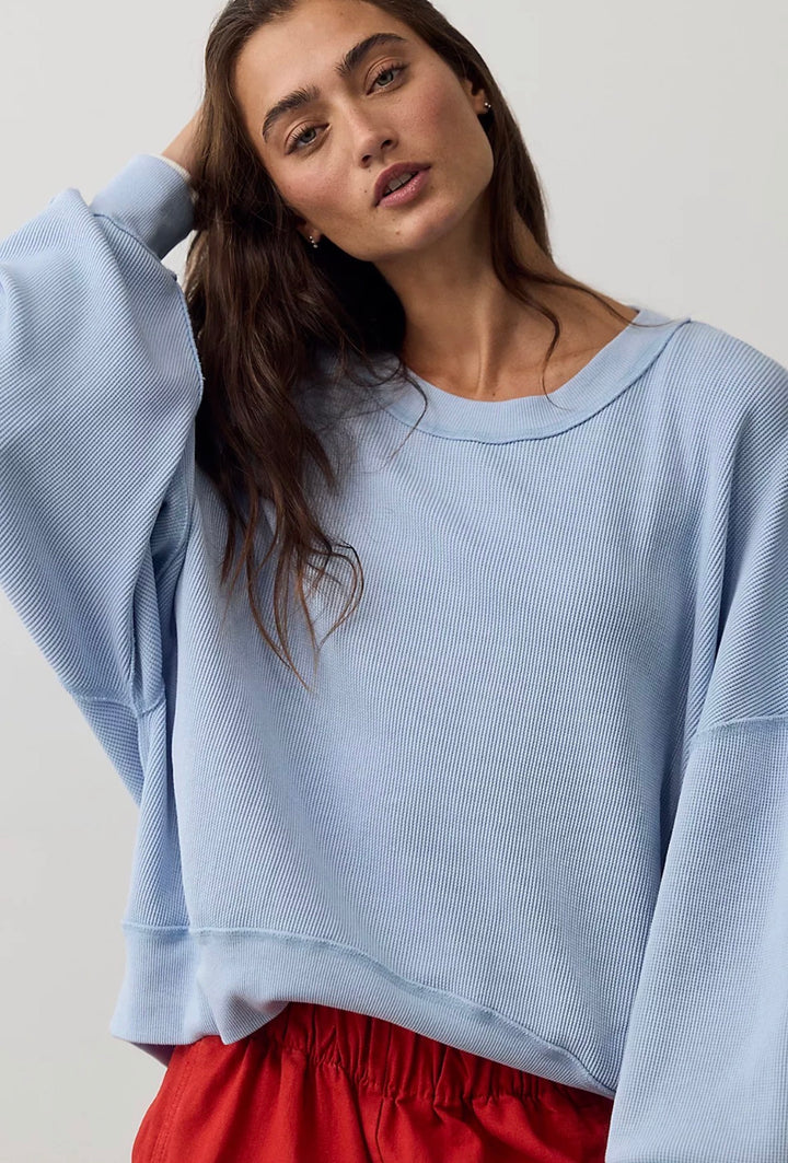 Skyline Tee in Blue Snowflake
