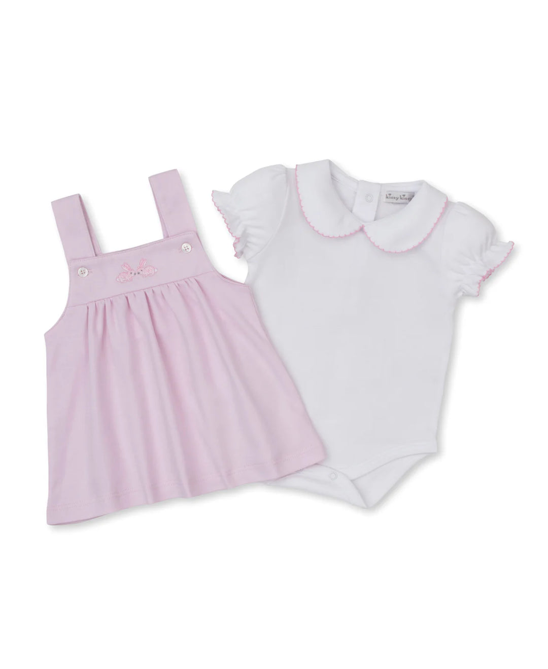 Springtime Bunny Fun Jumper Set | Pink