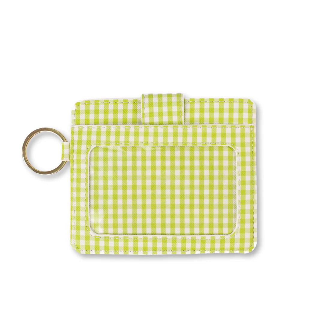 Card Wallet | Green Gingham