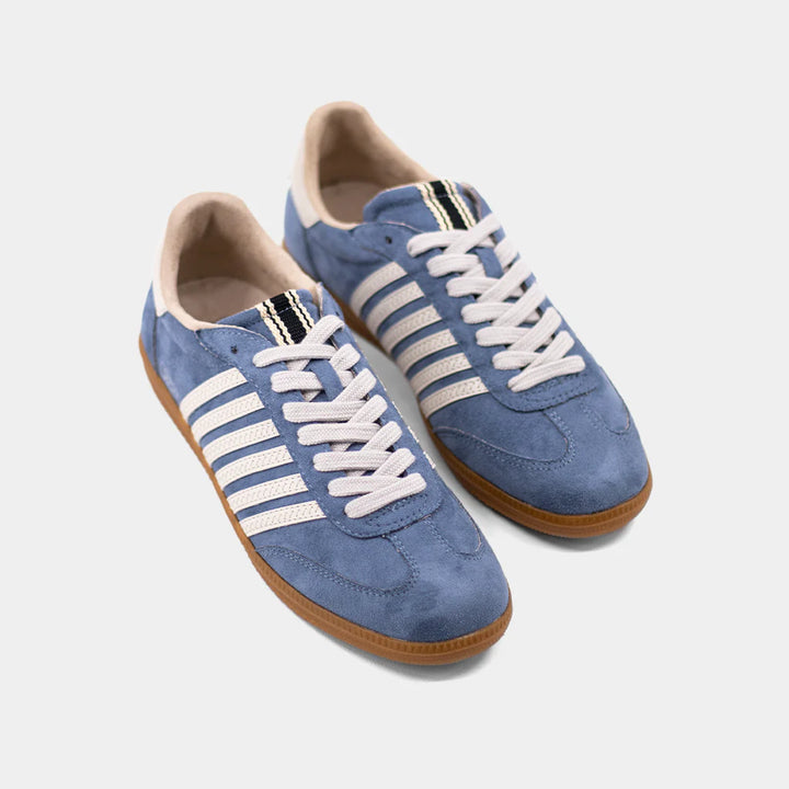 Stevie Blue Suede Sneakers