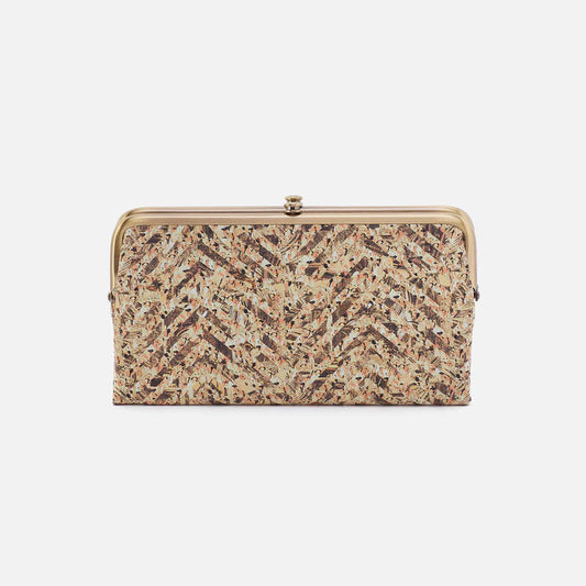 Lauren Clutch Wallet Neutral Mosiac Print*