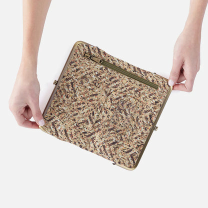 Lauren Clutch Wallet Neutral Mosiac Print*